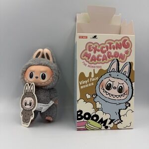 POP MART The Monsters Exciting Macaron Vinyl Face‎ Rabbit Plush Keychain